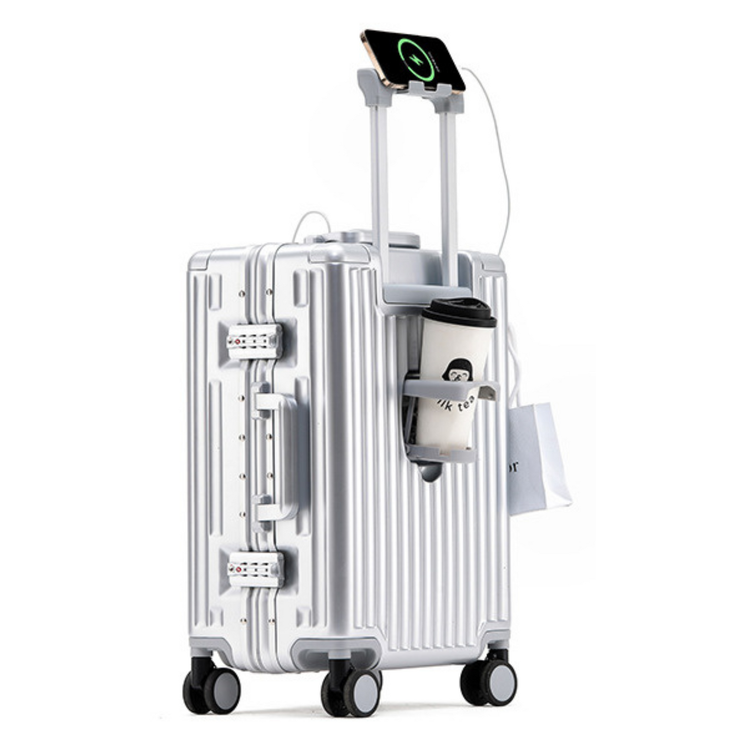PRIME ALUMINUM CARRY-ON SUITCASE | SILVER