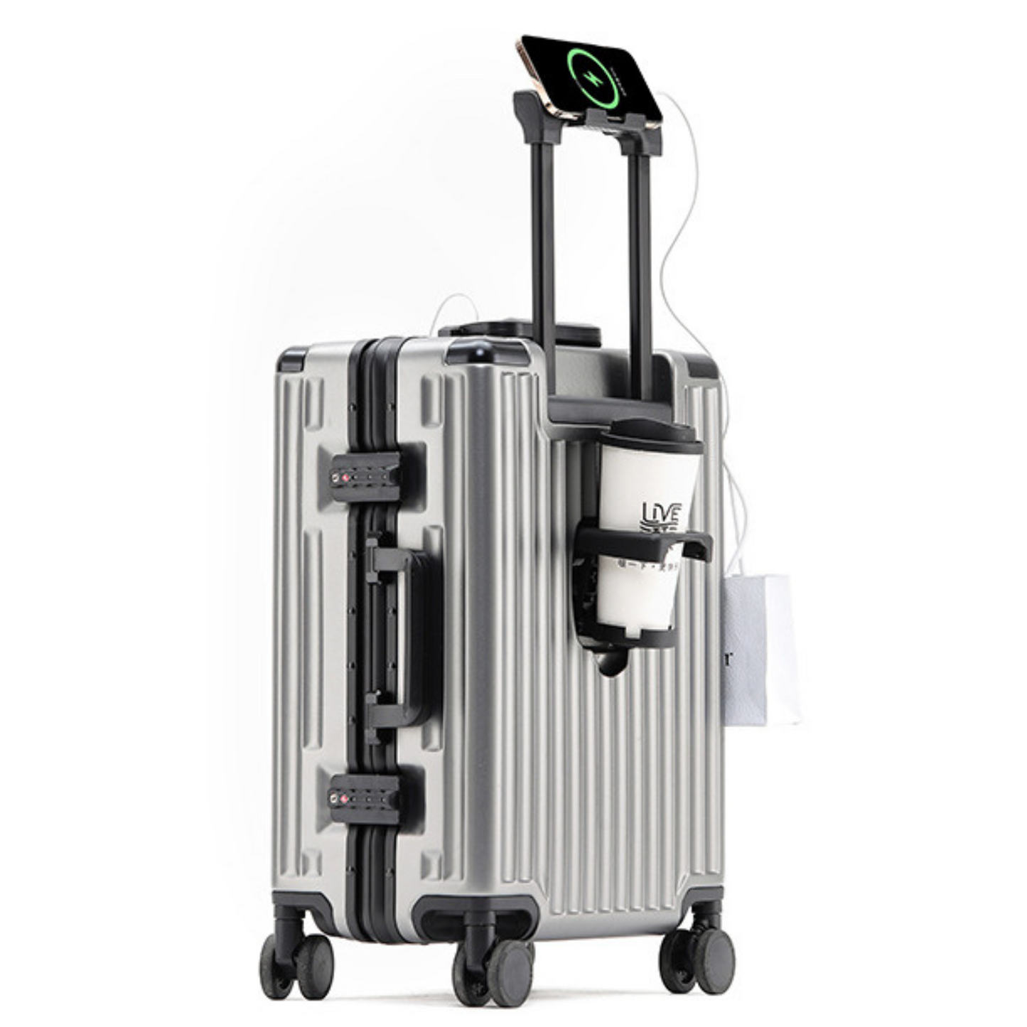 PRIME ALUMINUM CARRY-ON SUITCASE | GREY