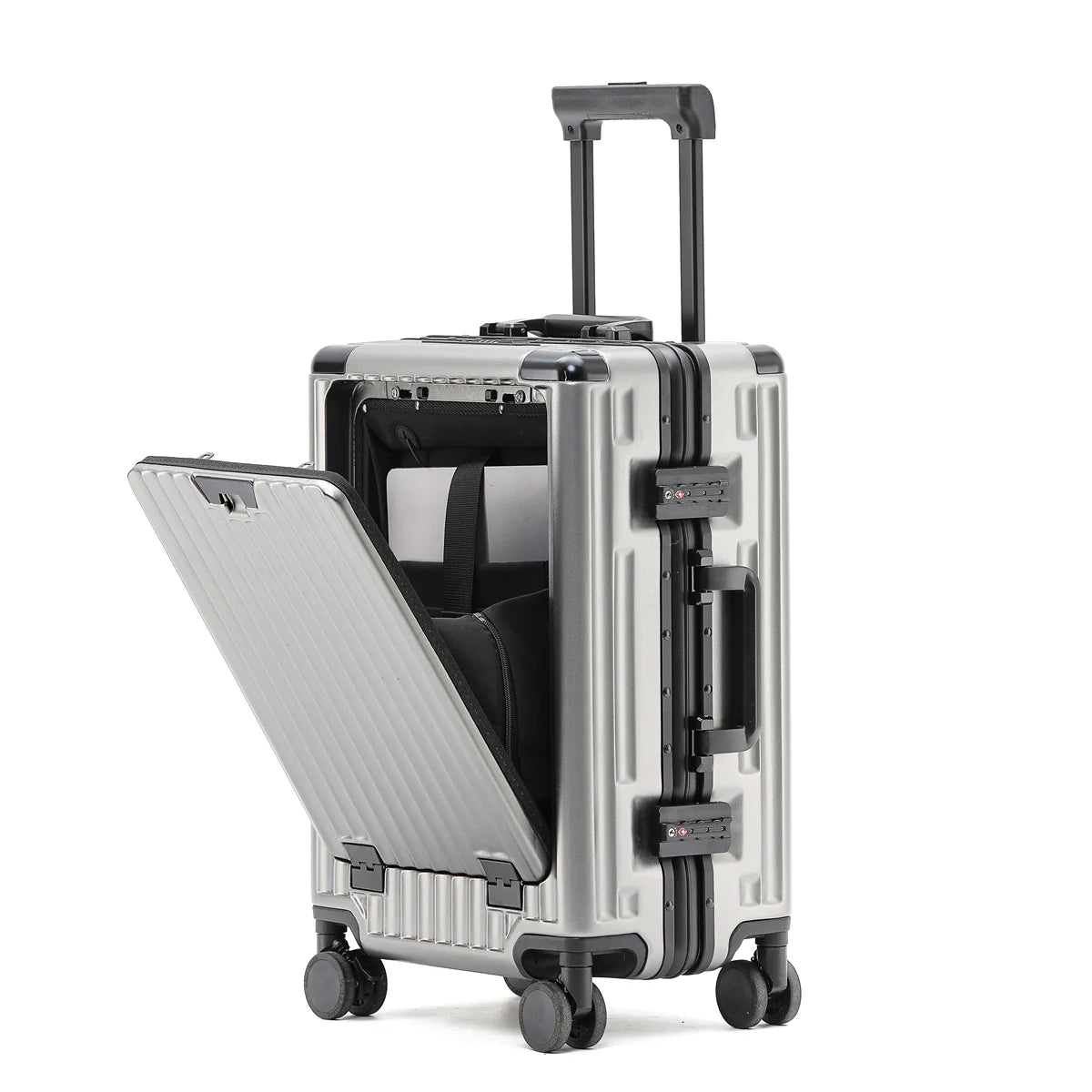 PRIME ALUMINUM CARRY-ON SUITCASE | GREY