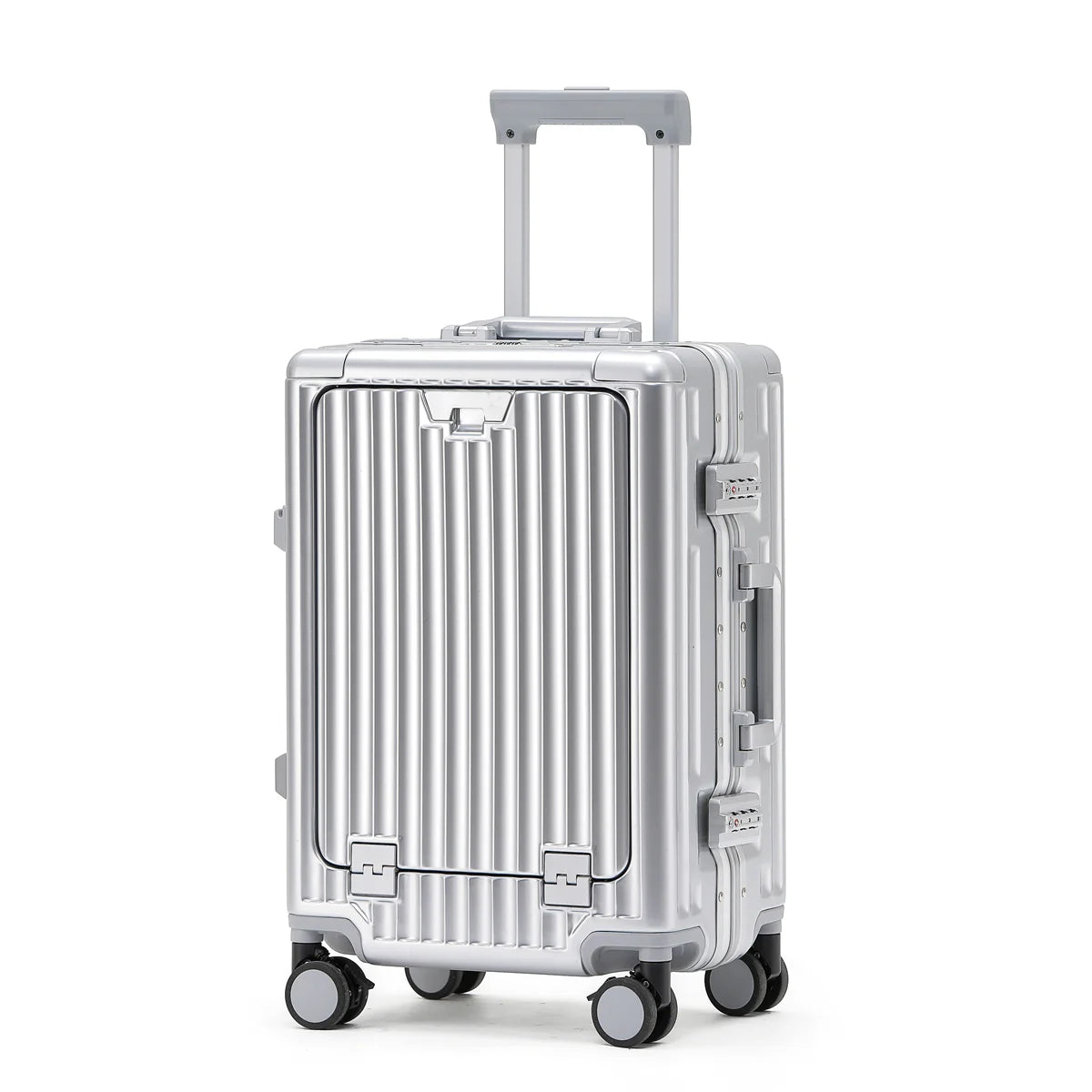 PRIME ALUMINUM CARRY-ON SUITCASE | SILVER