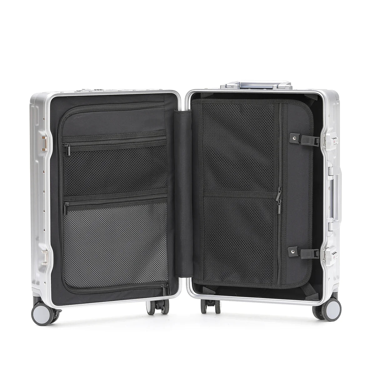 PRIME ALUMINUM CARRY-ON SUITCASE | SILVER