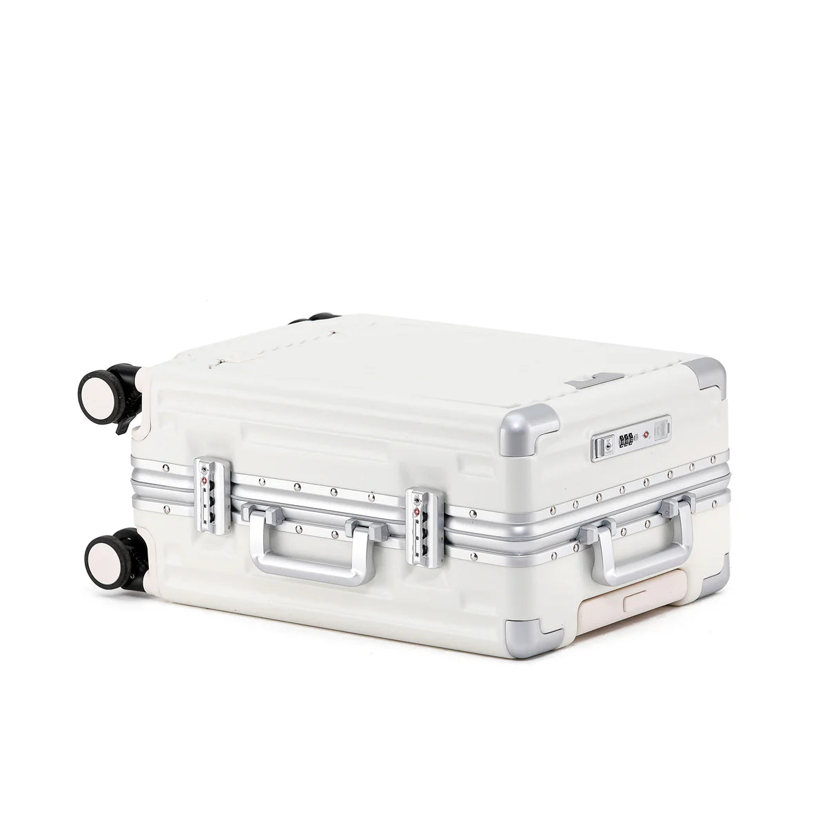 PRIME ALUMINUM CARRY-ON SUITCASE | WHITE